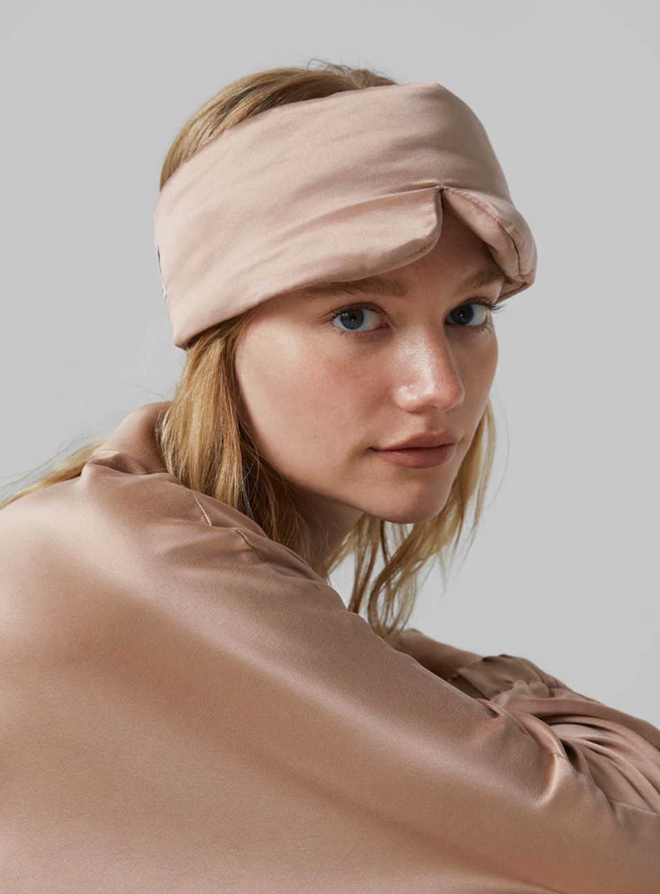 Washable Silk Sleep Mask - Otium Tan