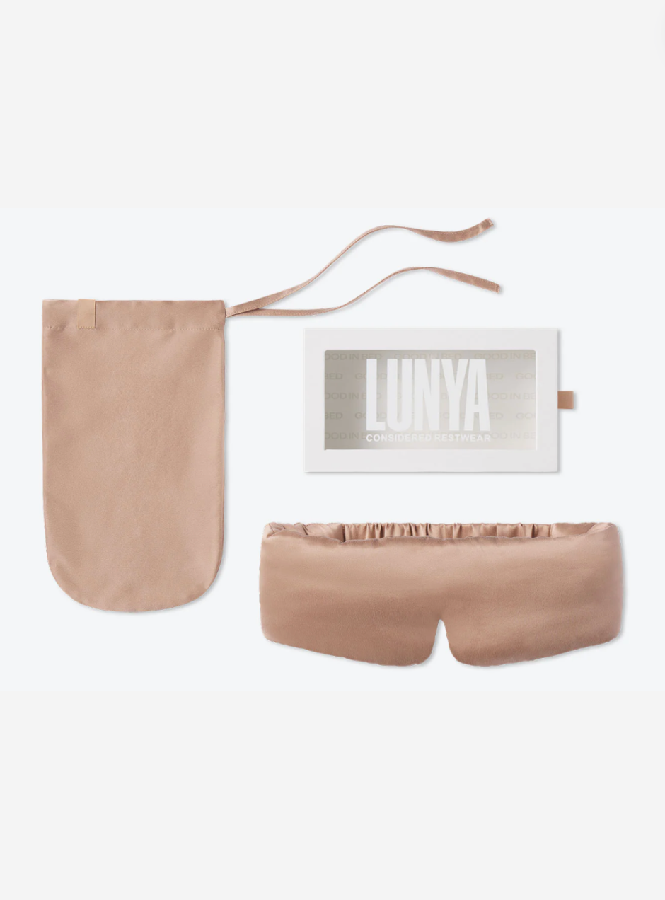 Washable Silk Sleep Mask - Otium Tan