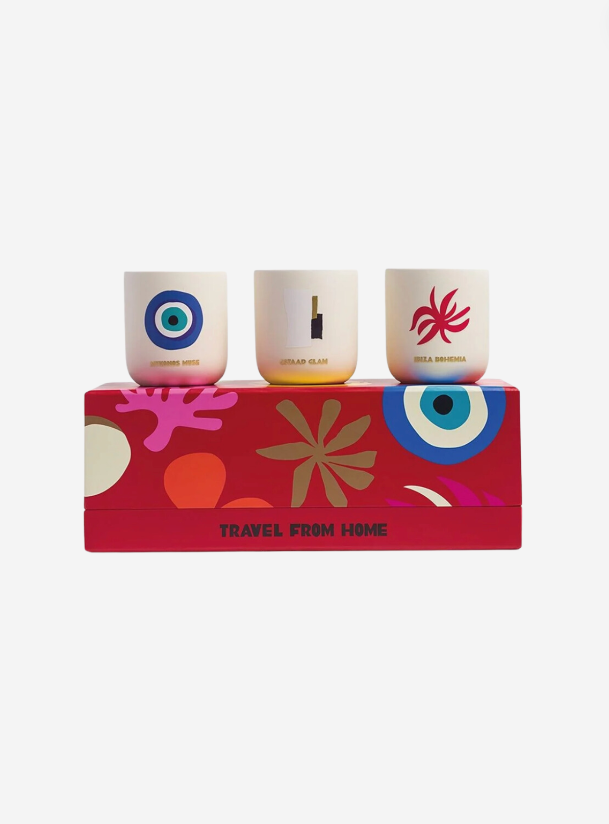 Travel from home mini scented candle set