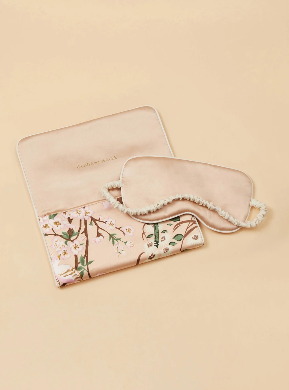 Audrey Tirtoff Cream Floral Eye Mask