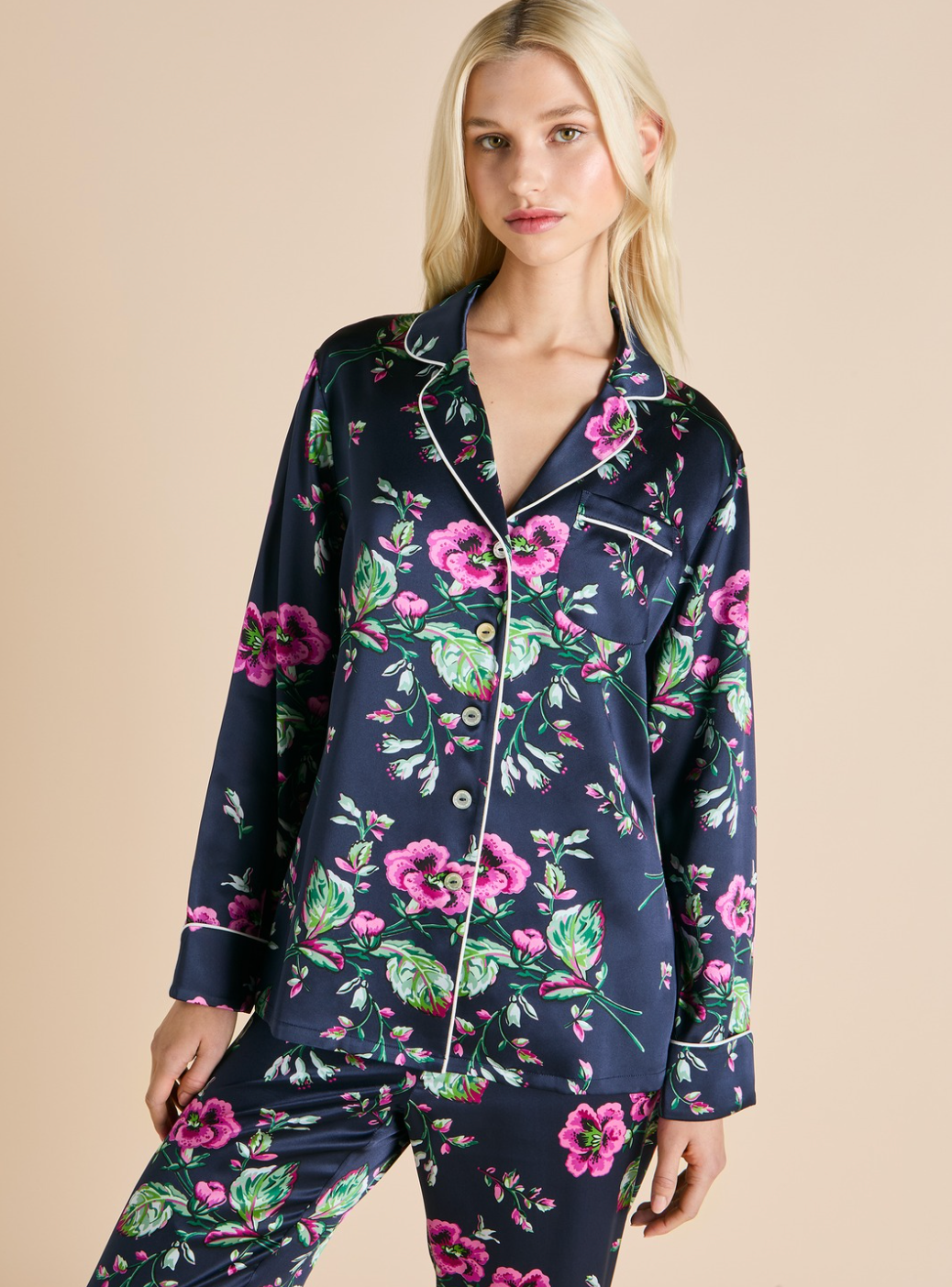 Lila Madison Navy Floral Pajamas