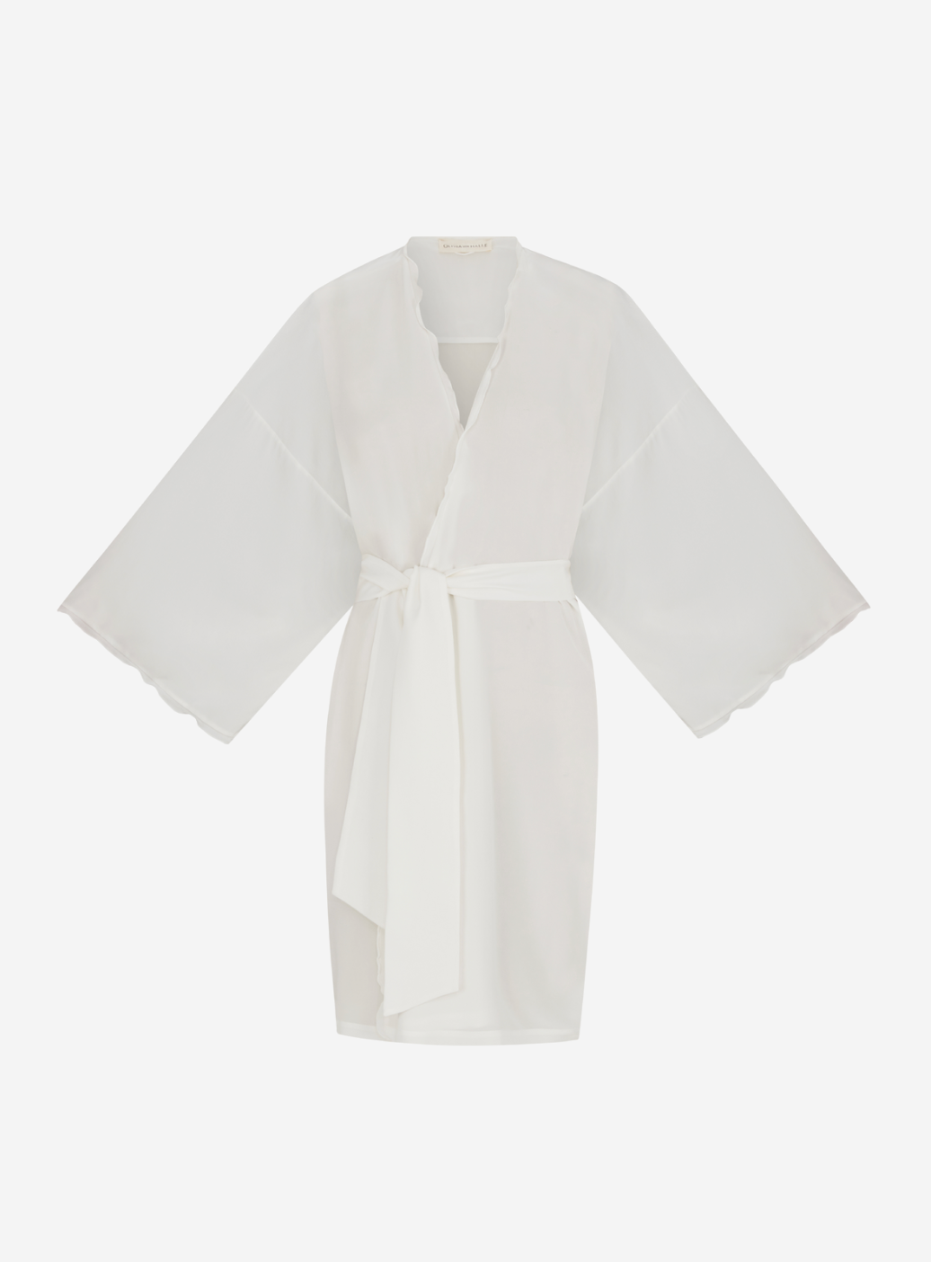 Mimi Ivory Frilled Robe