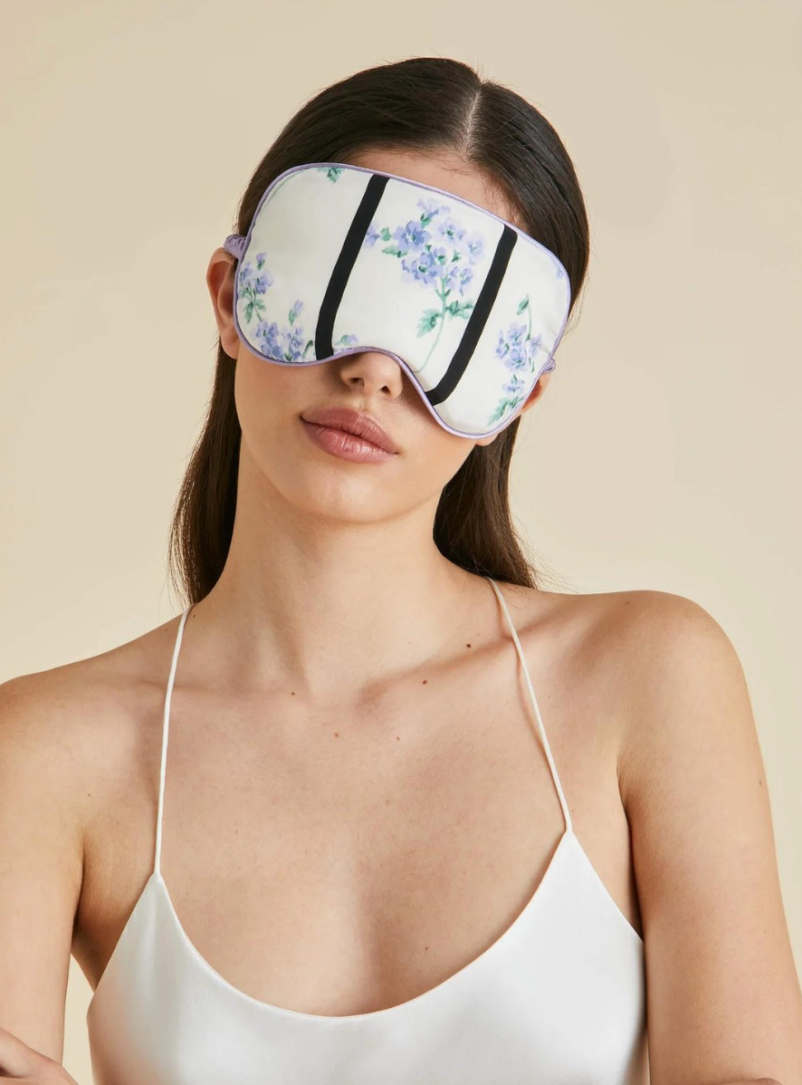 Audrey Hypnos Ivory Stripe Eye Mask