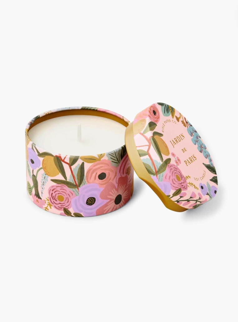 Jardin De Paris Tin Candle