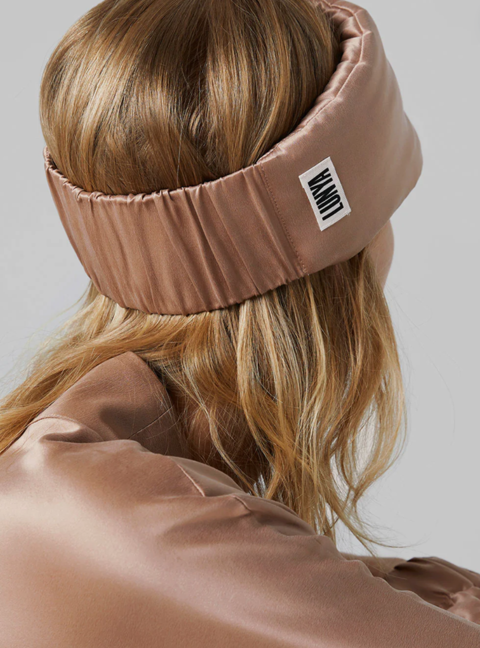 Washable Silk Sleep Mask - Otium Tan