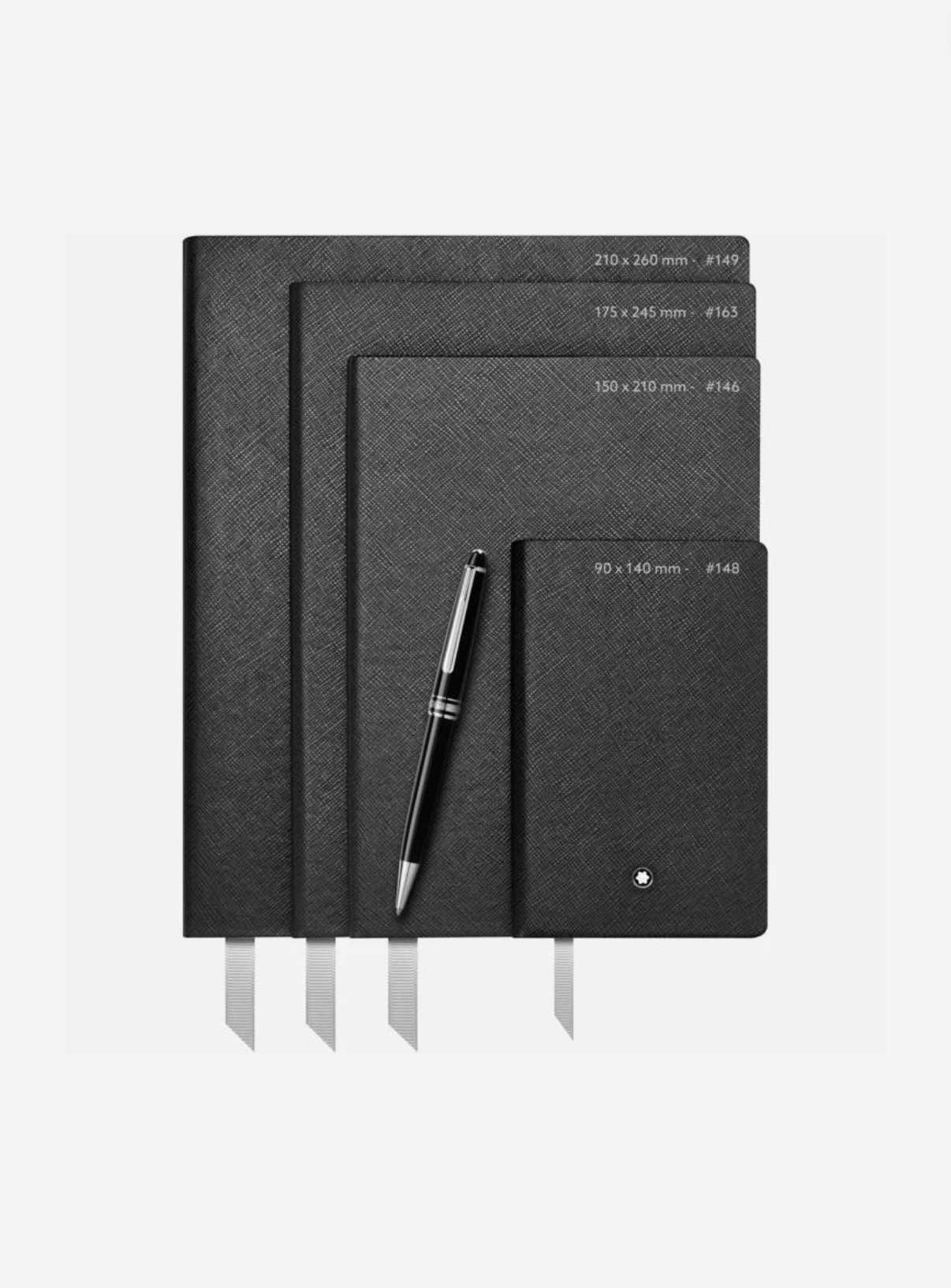 NOTEBOOK #149 CROCO PRINT, SHINY BLACK NOTEBOOK #149 CROCO PRINT, SHINY BLACK