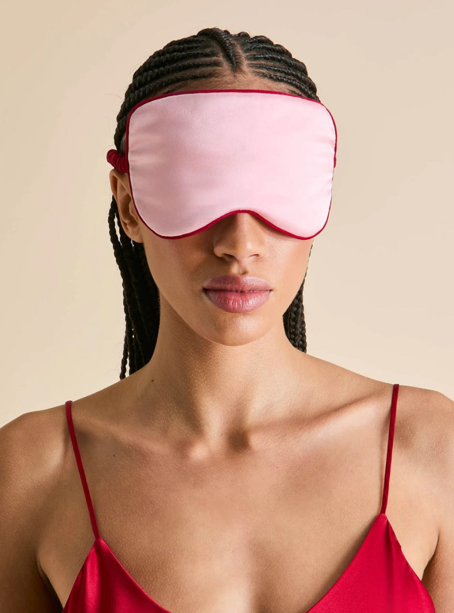 Audrey Blush Pink Eye Mask