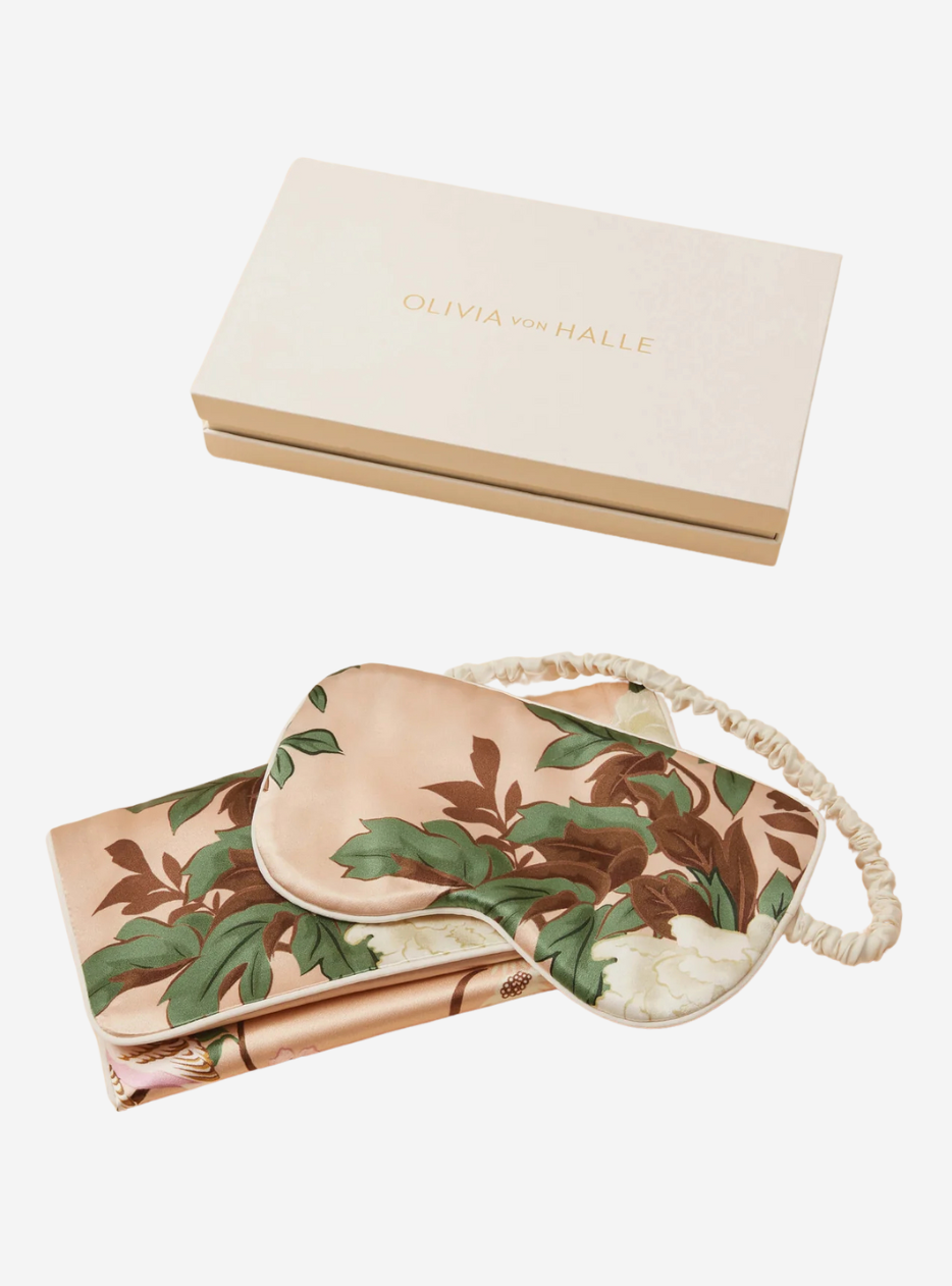 Audrey Tirtoff Cream Floral Eye Mask