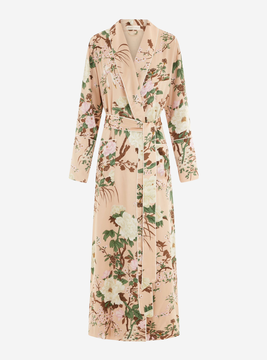 Capability Tirtoff Cream Floral Robe