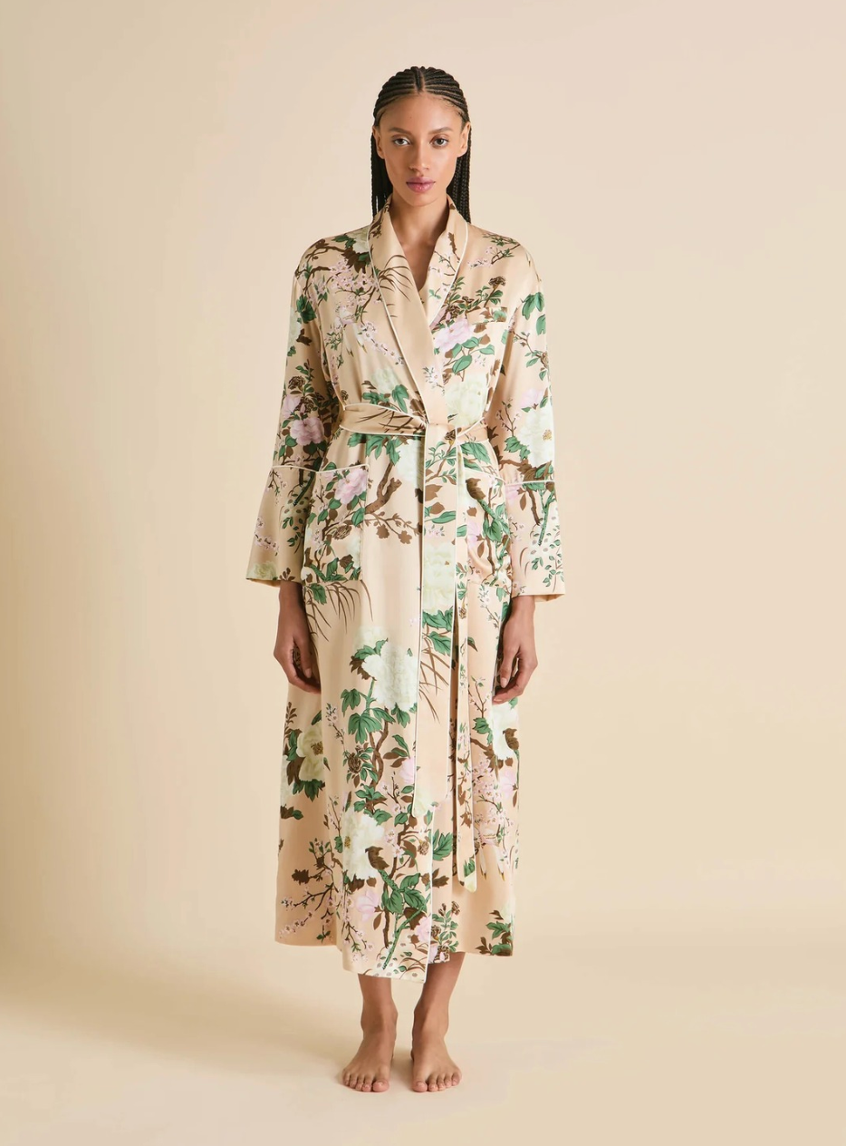 Capability Tirtoff Cream Floral Robe