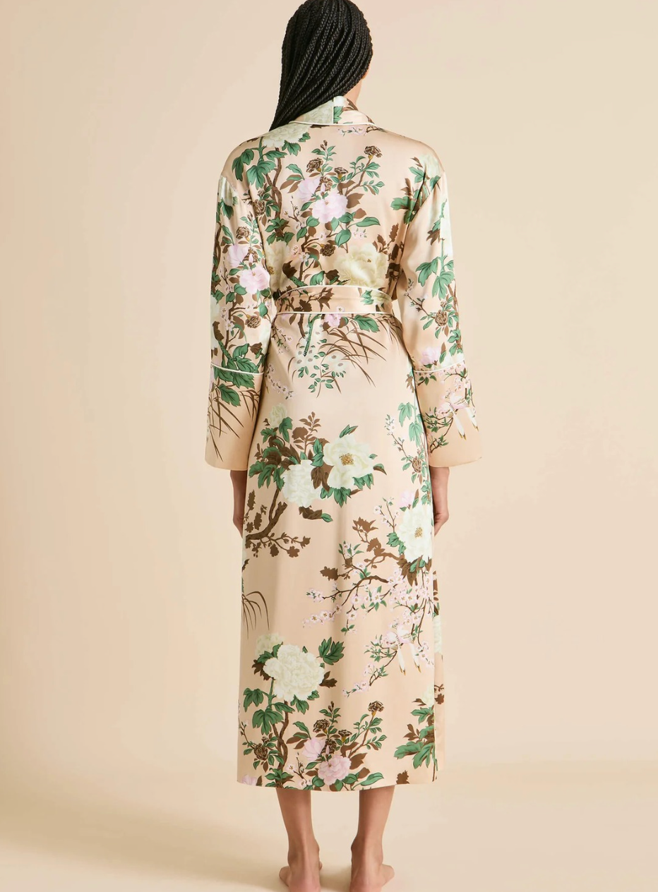 Capability Tirtoff Cream Floral Robe