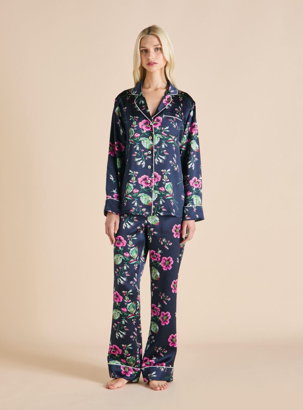 Lila Madison Navy Floral Pajamas