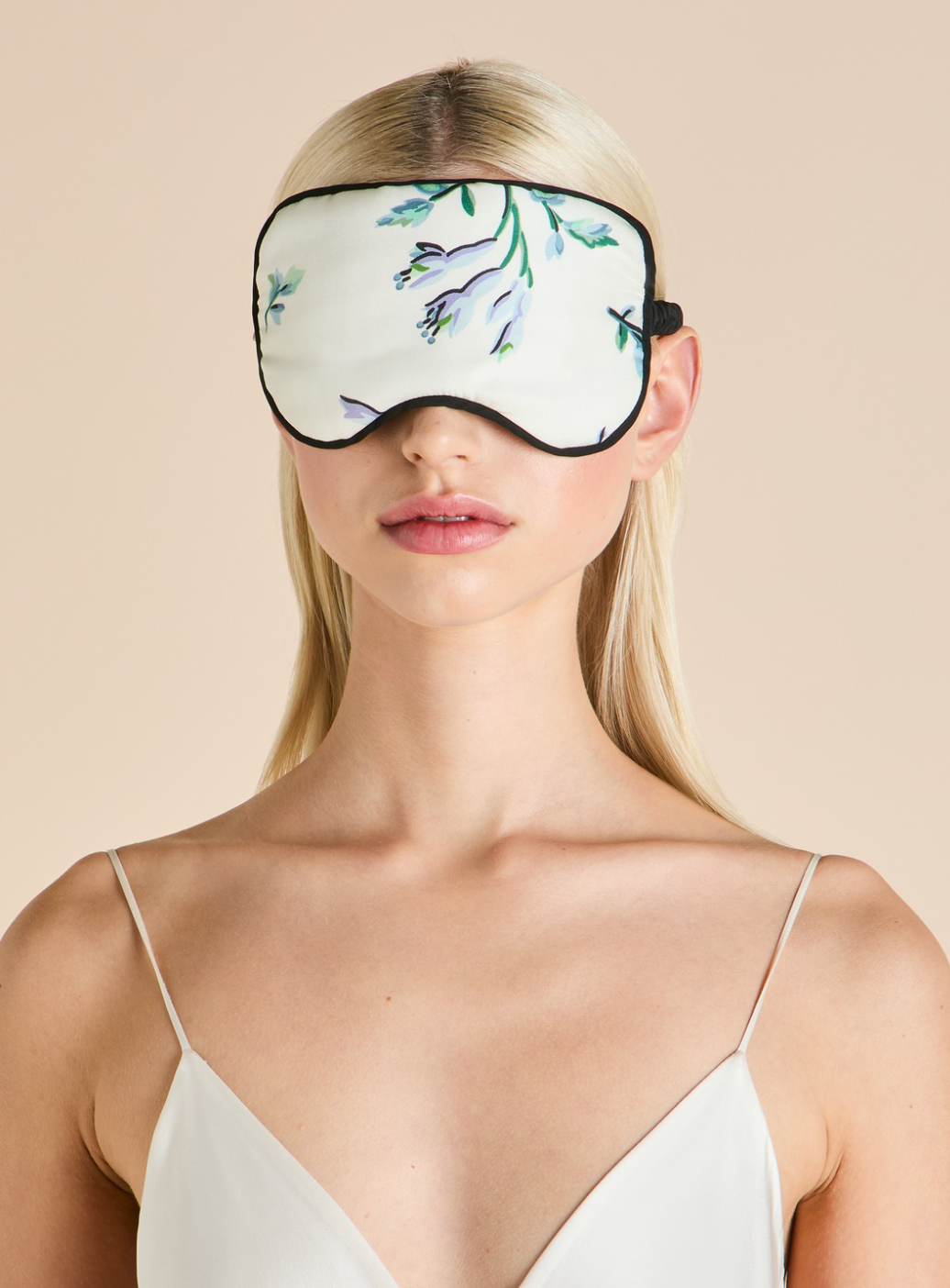 Audrey Caldwell Ivory Floral Eye Mask